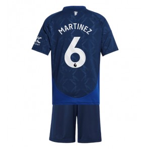 Manchester United Lisandro Martinez #6 Dětské Venkovní dres komplet 2024-25 Krátký Rukáv (+ trenýrky)